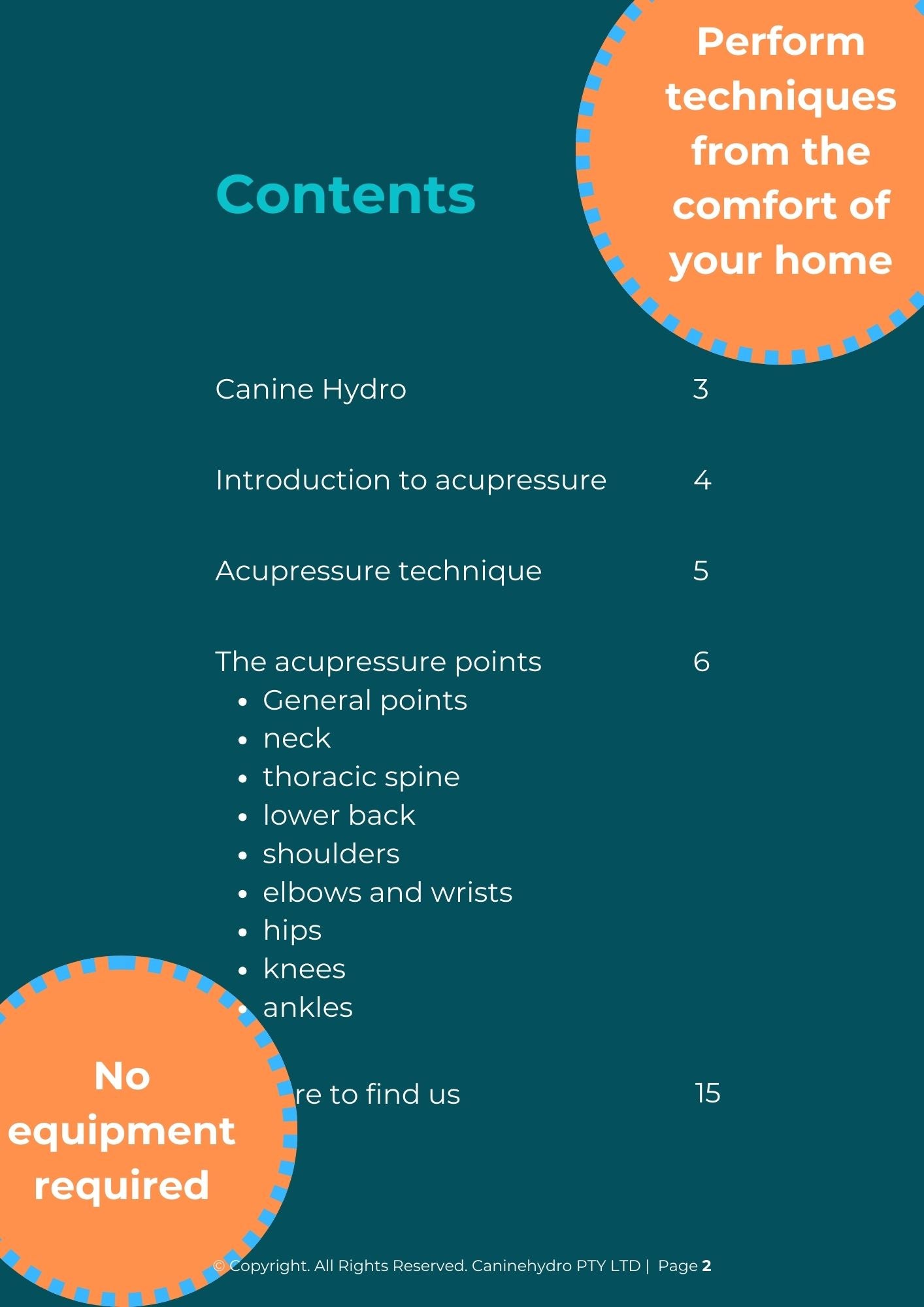 A Pet Owner’s Guide to Acupressure for Joint Conditions (E-book)